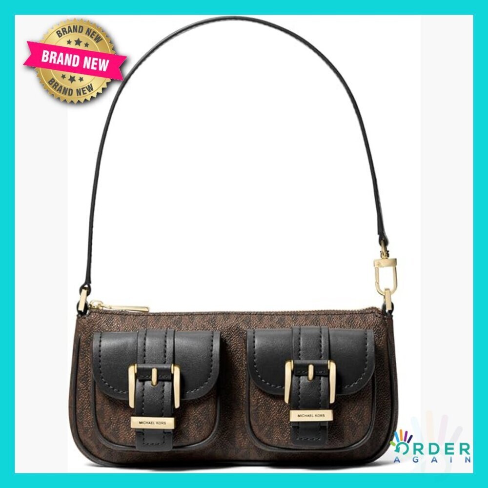 Small Convertible Pouchette Shoulder Bag Wristlet Chic Elegant Vintage Style